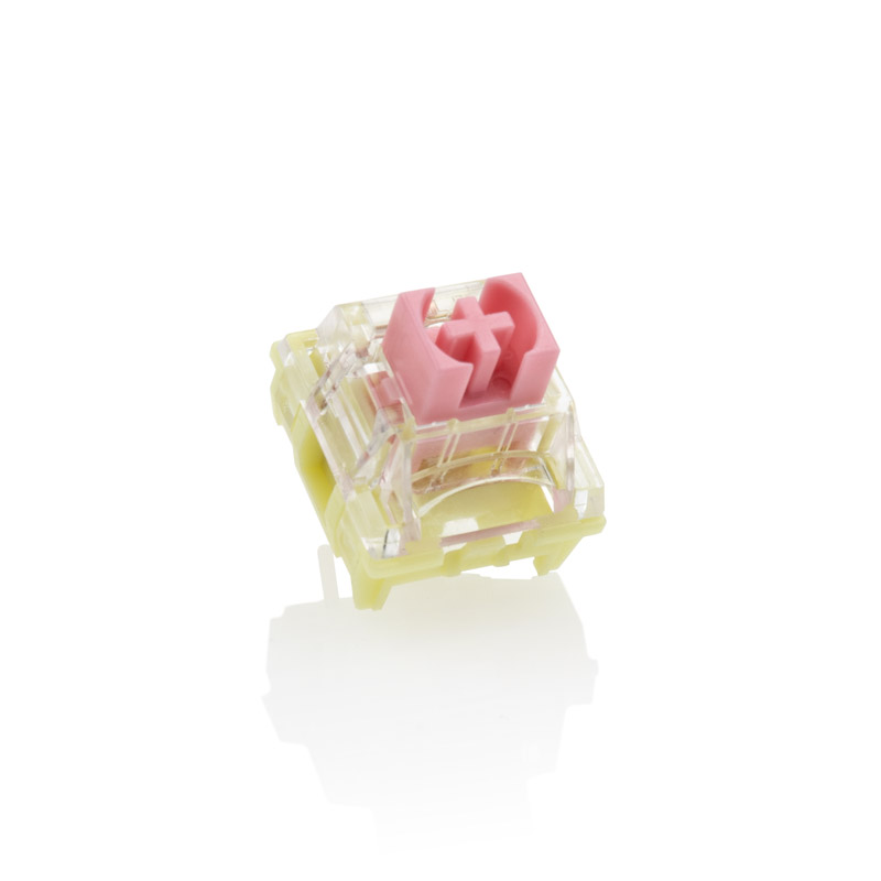 Ducky - Pack 110 Switches Ducky TTC Gold Pink, Mecânicos, 3-Pin, linear, MX-Stem, 37g