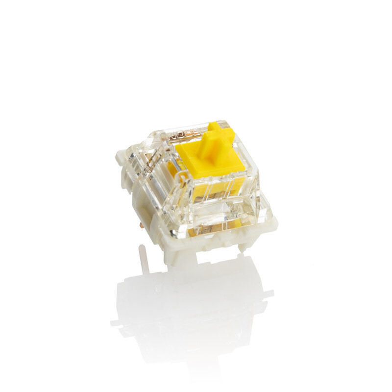 Ducky - Pack 110 Switches Ducky Gateron G Pro Yellow, Mecânicos, 3-Pin, Linear, MX-Stem, 50g
