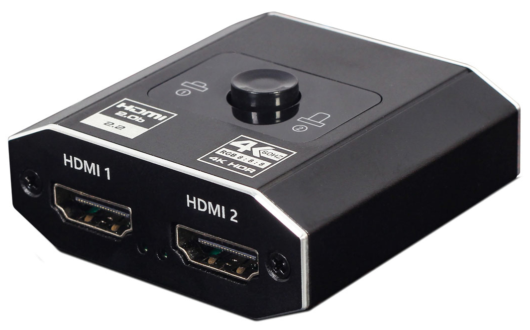 Comutador Bidirecional Gembird HDMI 4K 60Hz 2-Ports Preto
