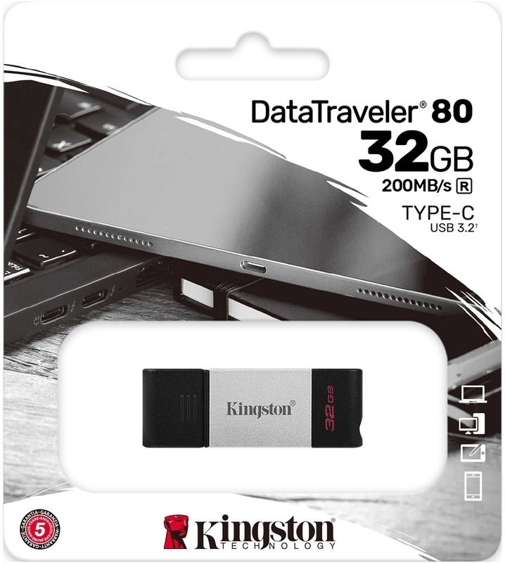 Kingston - Pen Kingston DataTraveler 80 32GB USB3.2 Type C Gen 1