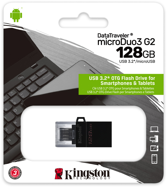 Kingston - Pen Kingston DataTraveler MicroDuo 128GB OTG USB3.2 Gen1