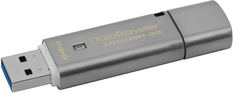Kingston - Pen Kingston DataTraveler Locker + G3 64GB USB3.0