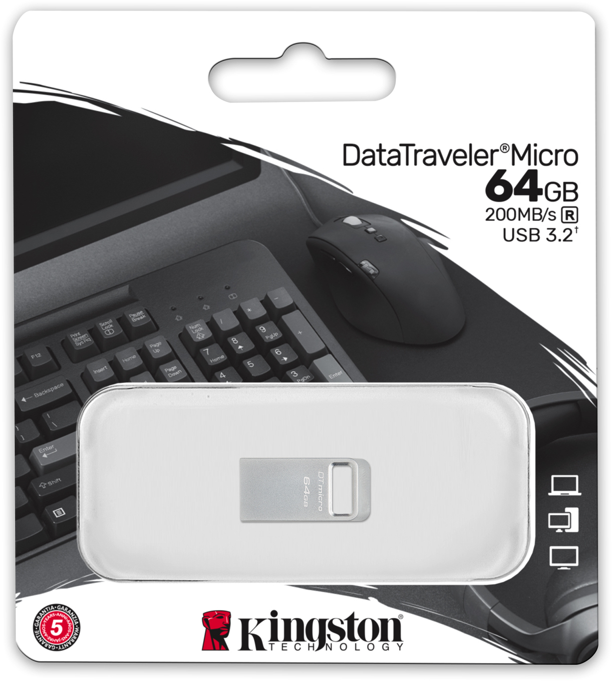 Kingston - Pen Kingston DataTraveler Micro 64GB USB3.2 Gen 1