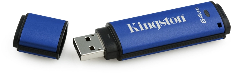 Kingston - Pen Kingston DataTraveler Vault 256bit AES Encrypted 64GB USB3.0