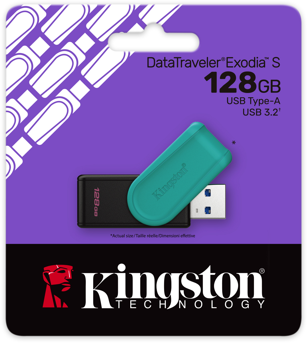 Kingston - Pen Kingston DataTraveler Exodia S 128GB USB3.2 Gen 1