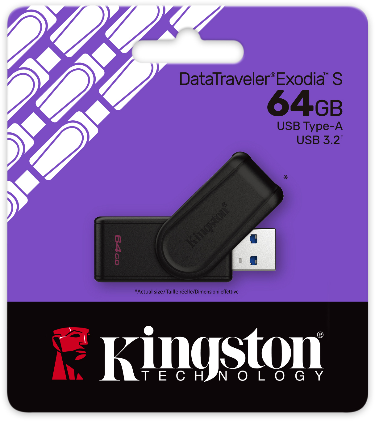 Kingston - Pen Kingston DataTraveler Exodia S 64GB USB3.2 Gen 1