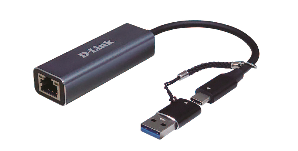 Adaptador Gigabit D-Link USB-C/USB > Ethernet 2.5 Gpbs