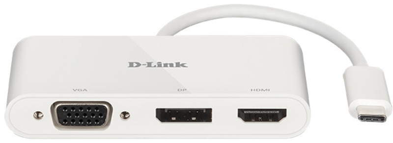 D-Link - HUB USB D-Link USB-C Macho > 1 x HDMI + 1 x DisplayPort + 1 x VGA