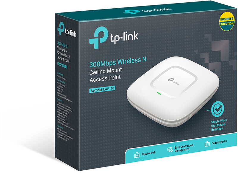 TP-Link - Access Point TP-Link OMADA EAP110 N300 Ceiling Mount Wi-Fi