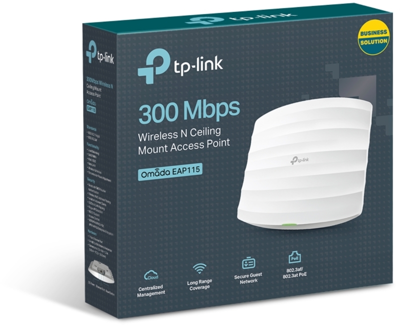 TP-Link - Access Point TP-Link OMADA EAP115 N300 Ceiling Mount Wi-Fi