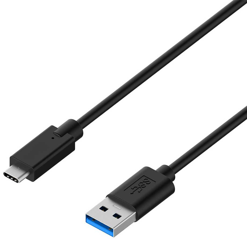 Ewent - Cabo USB 3.1 Gen1 5Gbps 3A, USB-C/M-A/M, preto, AWG28, 1.8 M