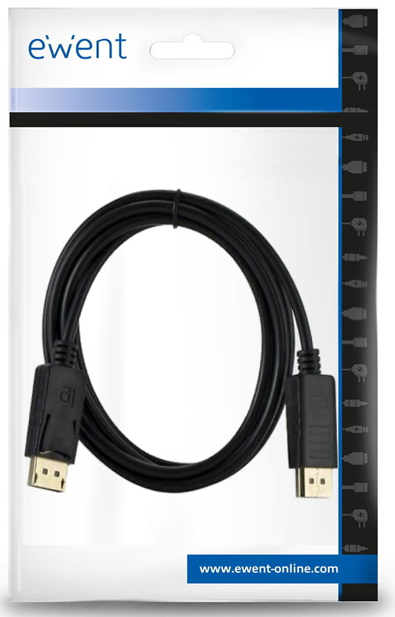 Ewent - Cabo DisplayPort Ewent DisplayPort 1.4 AWG30 8K@60Hz / 4K@240Hz 1 M