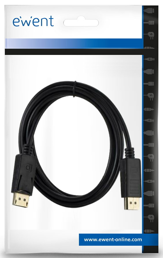 Ewent - Cabo DisplayPort Ewent DisplayPort 1.4 AWG30 8K@60Hz / 4K@240Hz 2 M