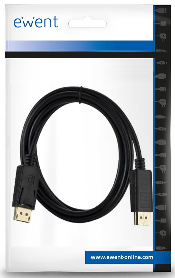 Ewent - Cabo DisplayPort Ewent DisplayPort 1.4 AWG30 8K@60Hz / 4K@240Hz 3 M