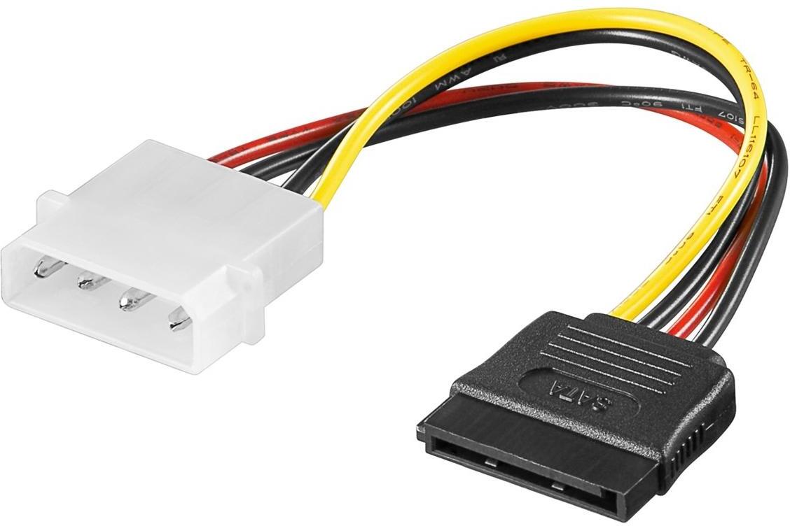 Ewent - Cabo de Alimentação Molex Ewent EC1501 5.25" Macho para 1x SATA 0.13m