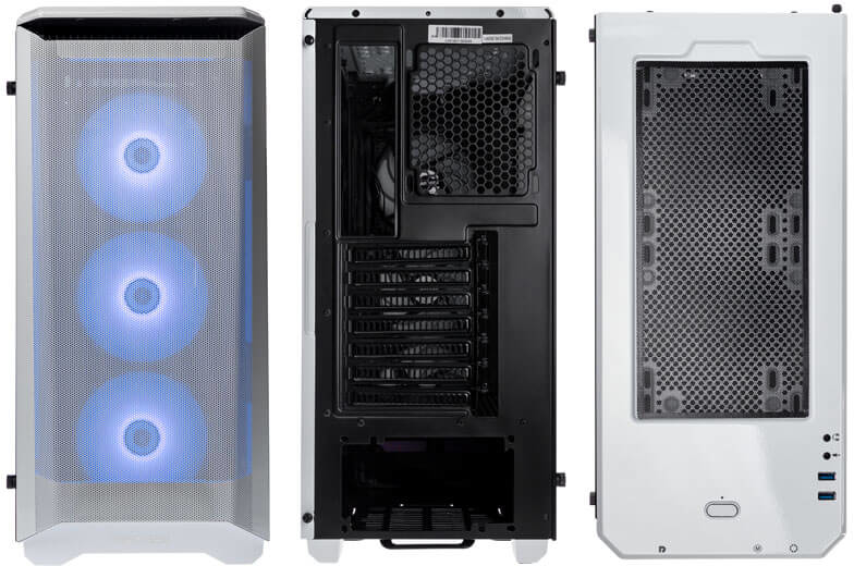 Phanteks - ** B Grade ** Caixa ATX Phanteks Eclipse P400 Air Vidro Temperado Mesh DRGB Branco