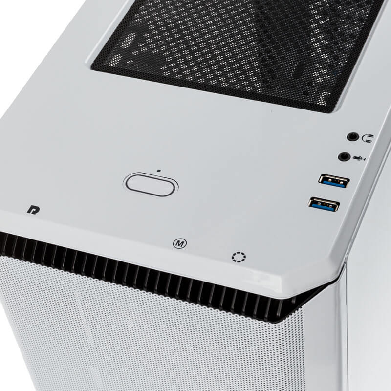 Phanteks - ** B Grade ** Caixa ATX Phanteks Eclipse P400 Air Vidro Temperado Mesh DRGB Branco