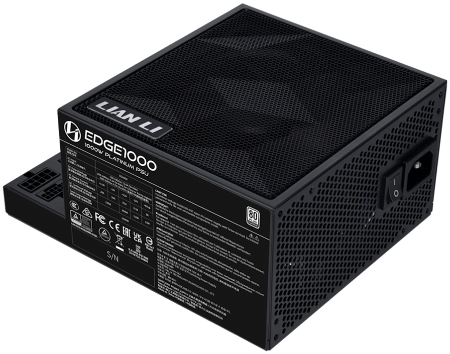 Lian Li - Fonte Modular Lian Li Edge 1000W 80+ Platinum Preto