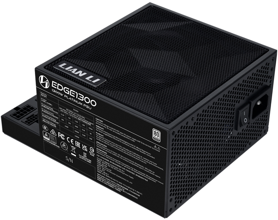 Lian Li - Fonte Modular Lian Li Edge 1300W 80+ Platinum Preto