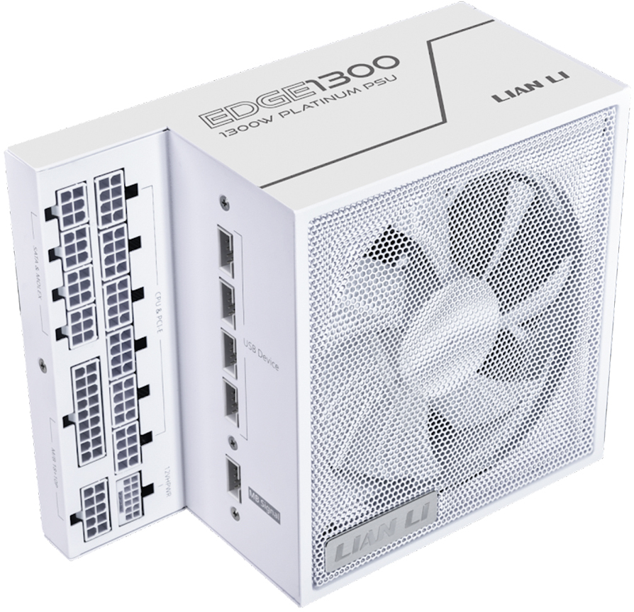 Fonte Modular Lian Li Edge 1300W 80+ Platinum Branco