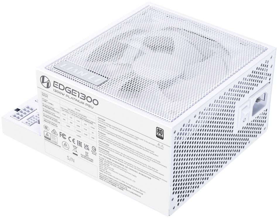 Lian Li - Fonte Modular Lian Li Edge 1300W 80+ Platinum Branco