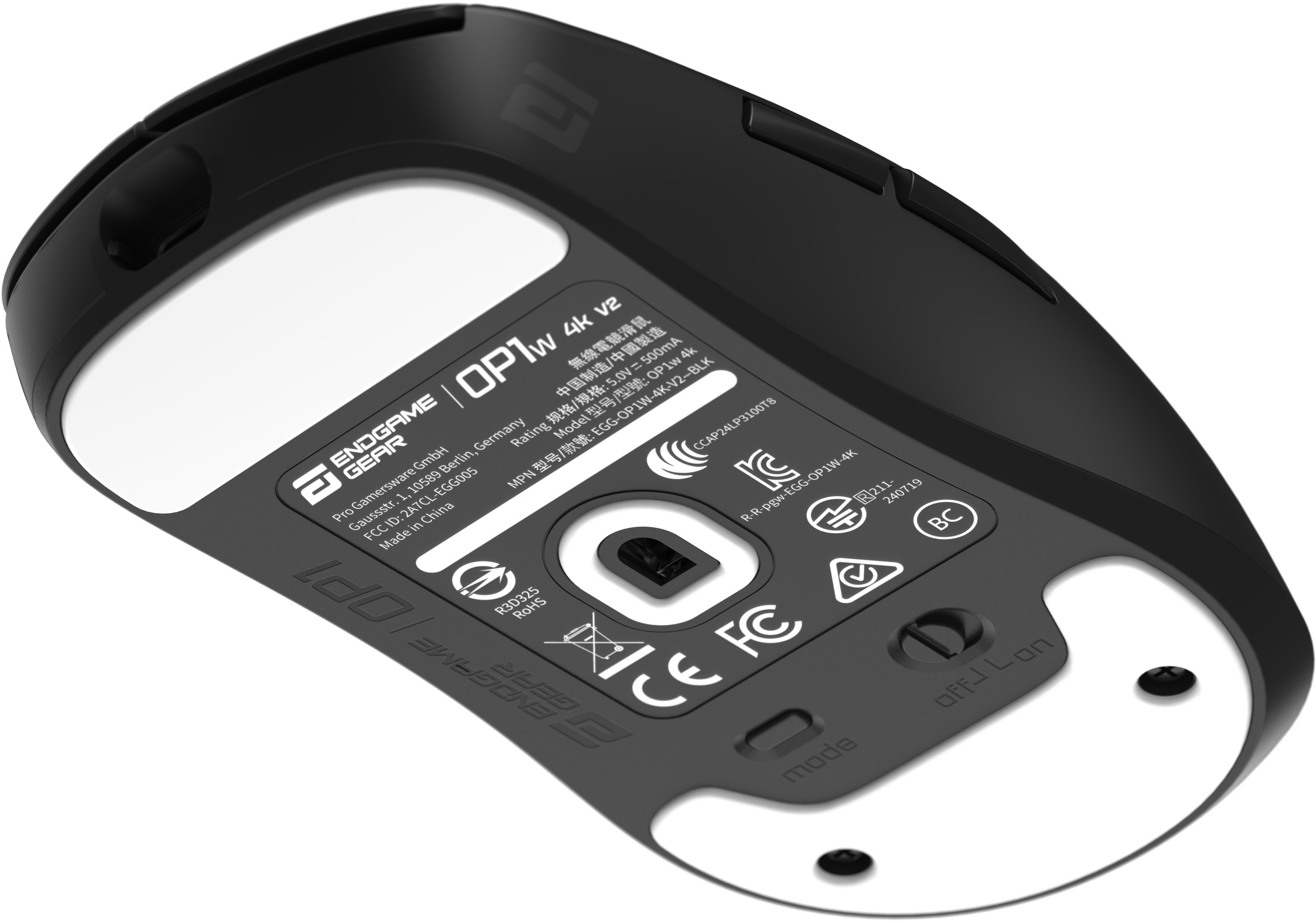 Endgame Gear - Rato Gaming Endgame Gear OP1w 4k V2 Wireless Gaming Mouse - Preto