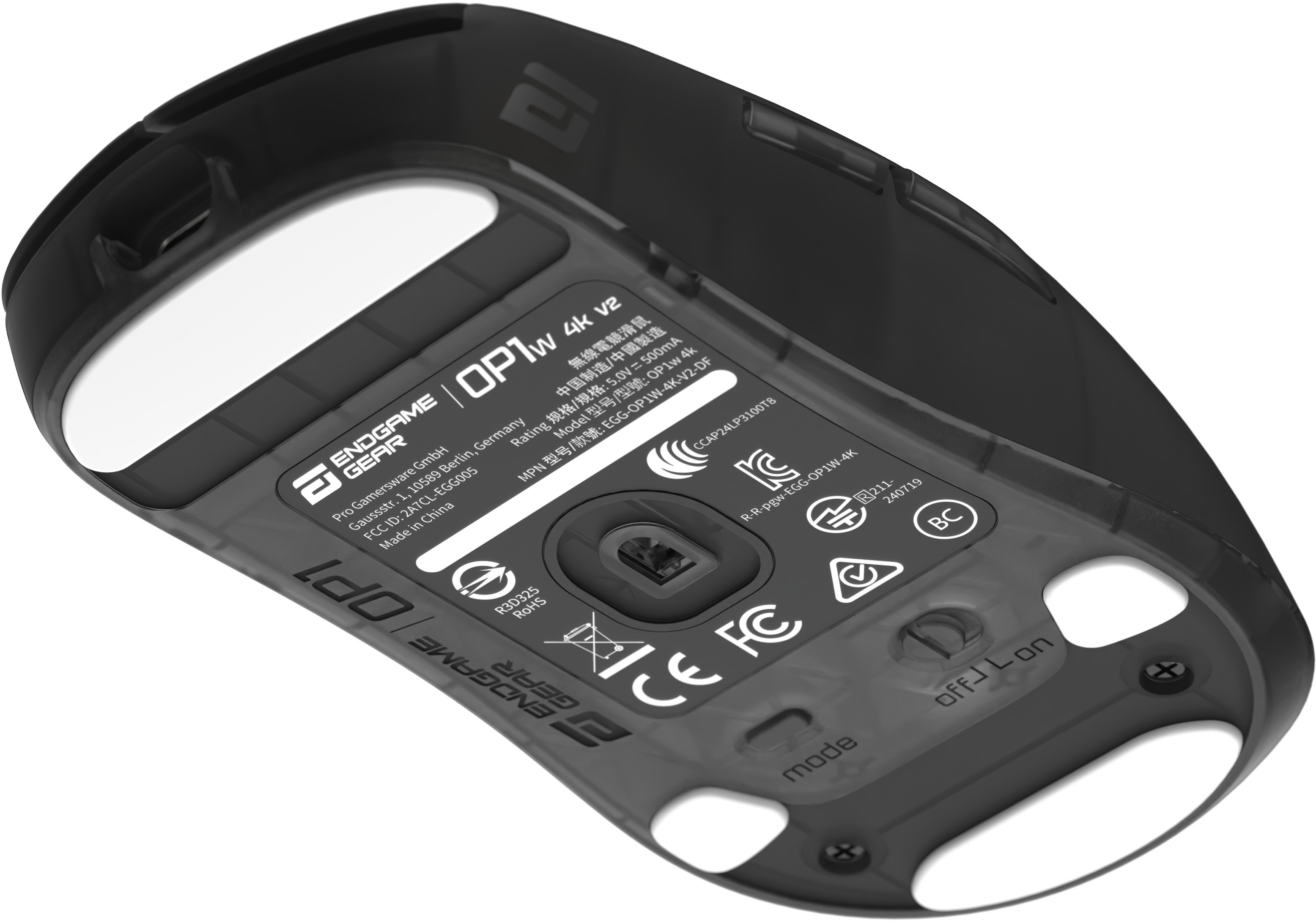 Endgame Gear - Rato Gaming Endgame Gear OP1w 4k V2 Wireless Gaming Mouse - Dark Frost