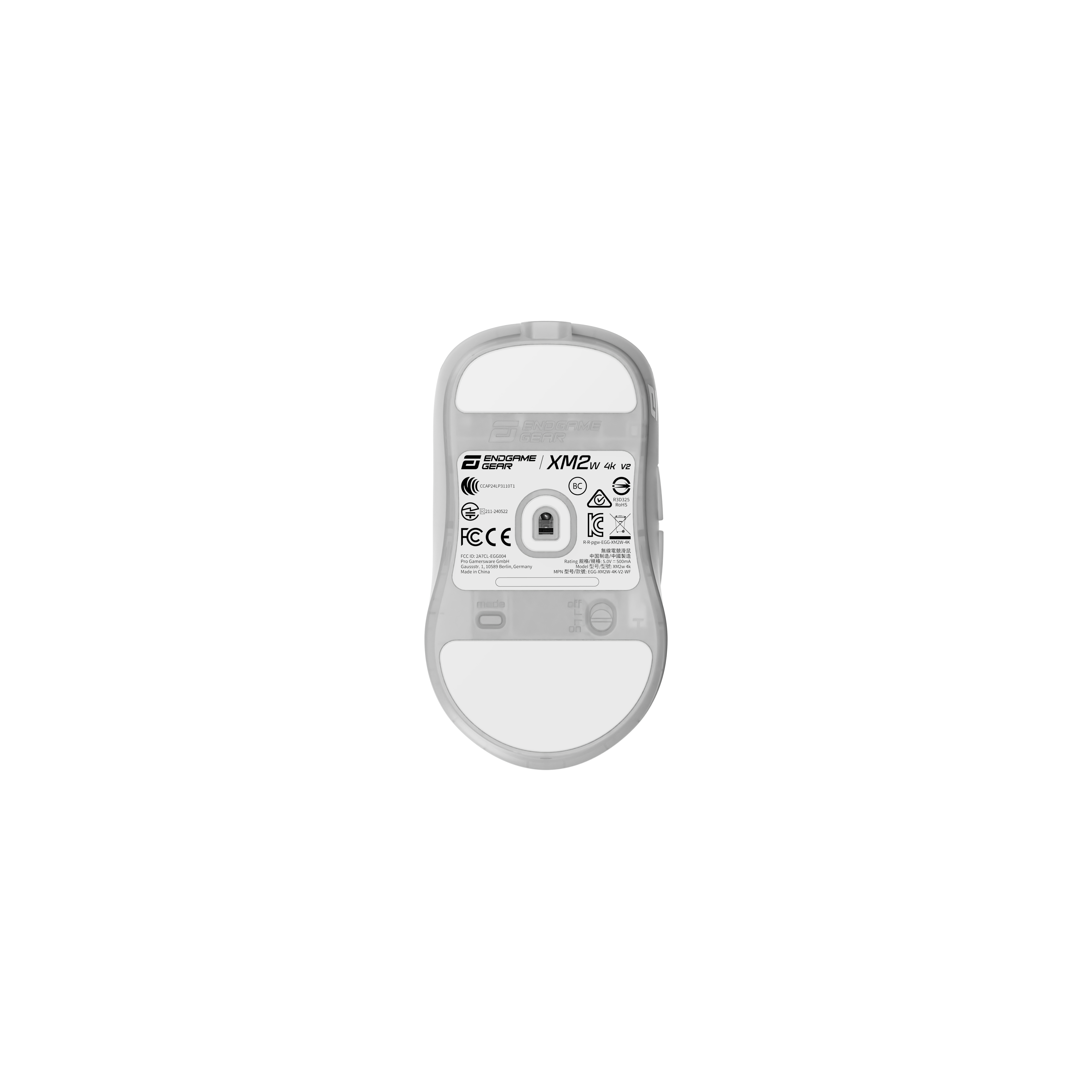 Endgame Gear - Rato Gaming Endgame Gear XM2w 4k V2 Wireless - White Frost