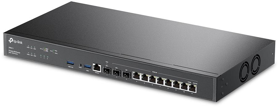 TP-Link - Router TP-Link Omada ER8411 Portas 8× Gigabit RJ45 + 2x 10GE SFP