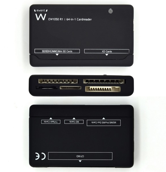 Ewent - Leitor de Cartões Ewent All-in-One USB 2.0 Preto