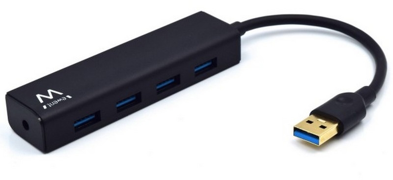 Hub USB Ewent 4 Portas USB 3.1 Gen 1 - Com Alimentação