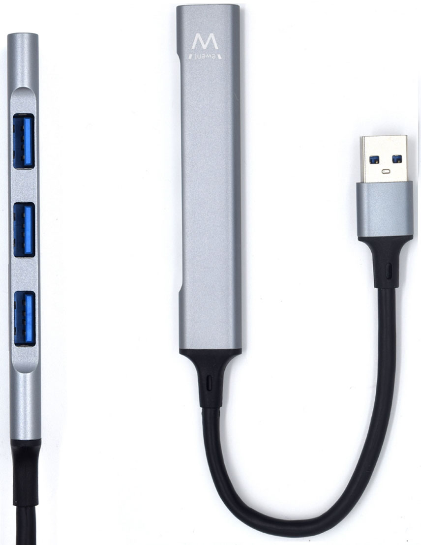 Ewent - Hub USB Ewent 4 Portas USB 3.2 Gen 1 USB 3.2 Gen 1 + 3x USB 2.0