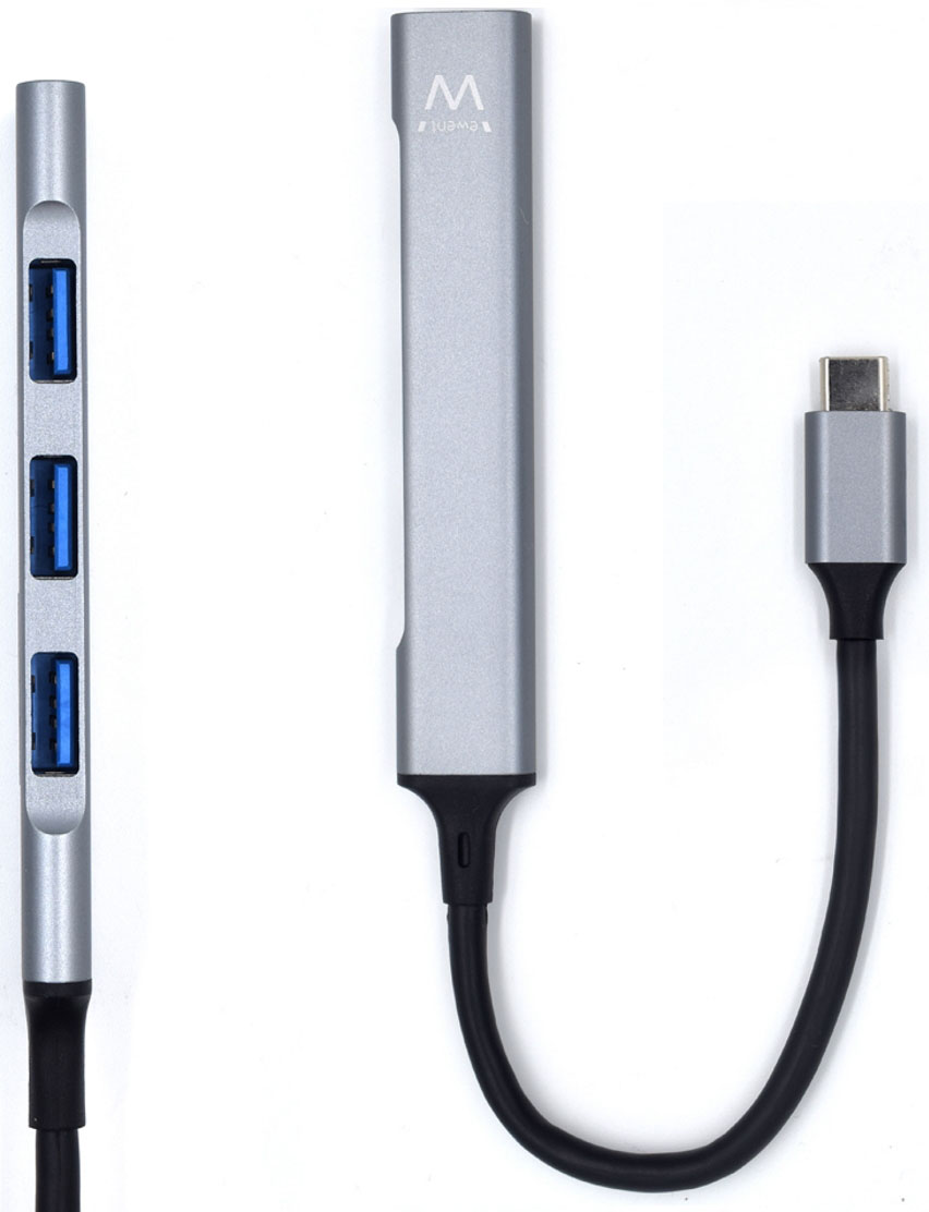 Ewent - Hub USB Ewent 4 Portas USB-C USB3.2 Gen 1 + 3x USB 2.0