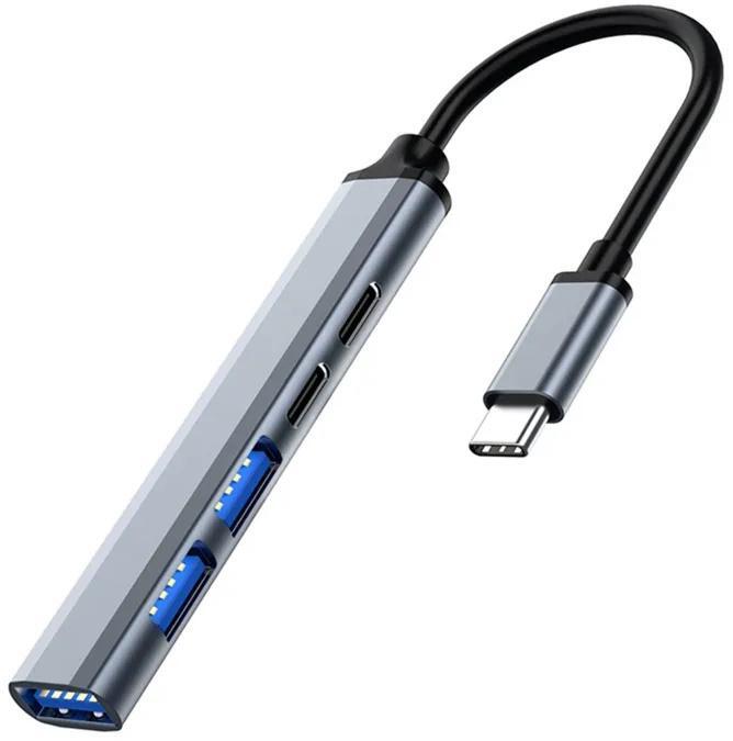 Ewent - Hub USB-C Ewent EW1149 5-Port USB 3.2 Gen1 PD 100W Cinza