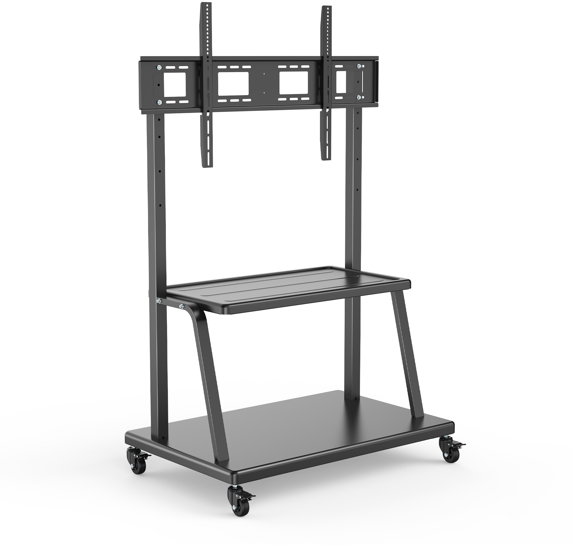 Ewent - Suporte Móvel de Chão Ewent EW1541 Premium Heavy-Duty TV Stand 55" - 120" Preto