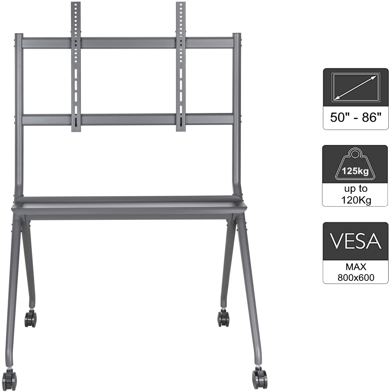 Ewent - Suporte Móvel Ewent EW1542 TV Mounting Bracket XL 50" - 86"