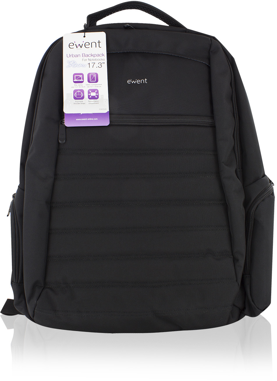 Ewent - Mochila Ewent EW2528 Urban Notebook Backpack 17.3" Preta