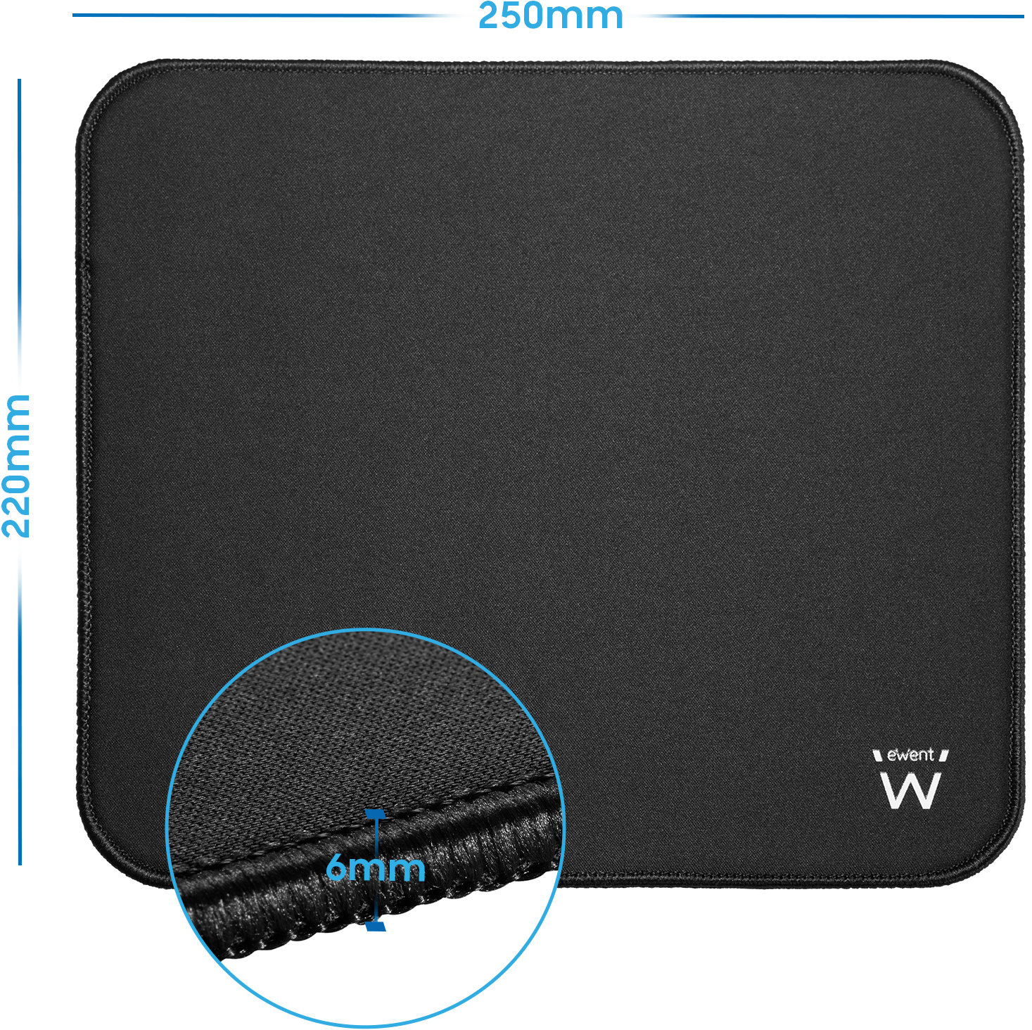 Ewent - Tapete de Rato (Mousepad) Ewent EW3183 Preto