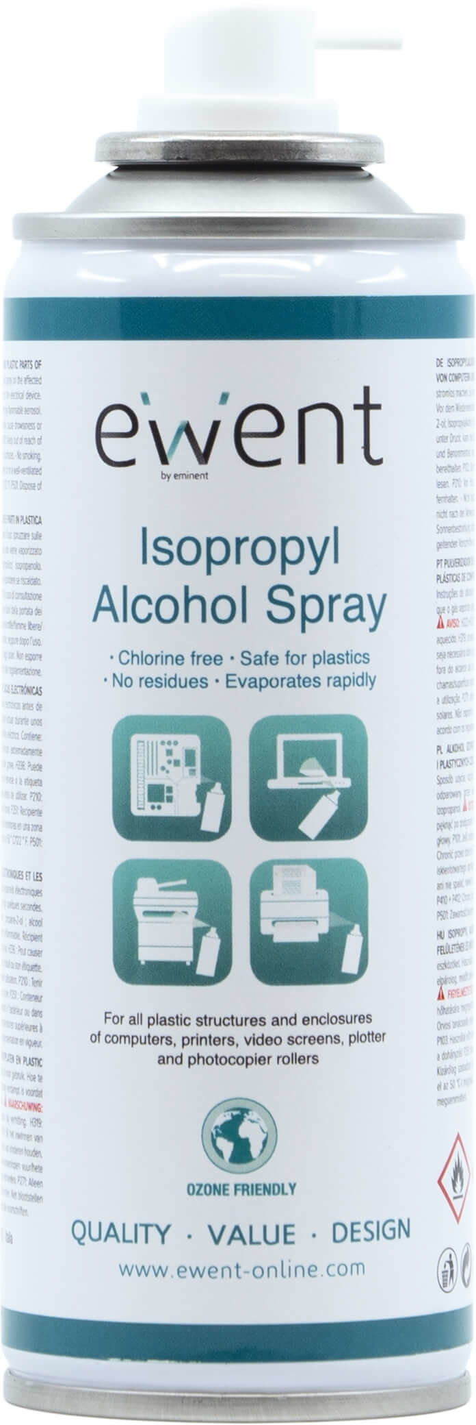 Rusty Mountaineer Want Spray Ewent Alcool Isopropílico 70% 200ml | Globaldata