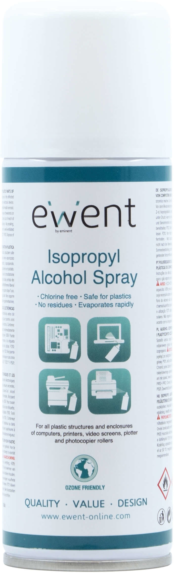 Ewent - Spray Ewent Alcool Isopropílico 70% 200ml