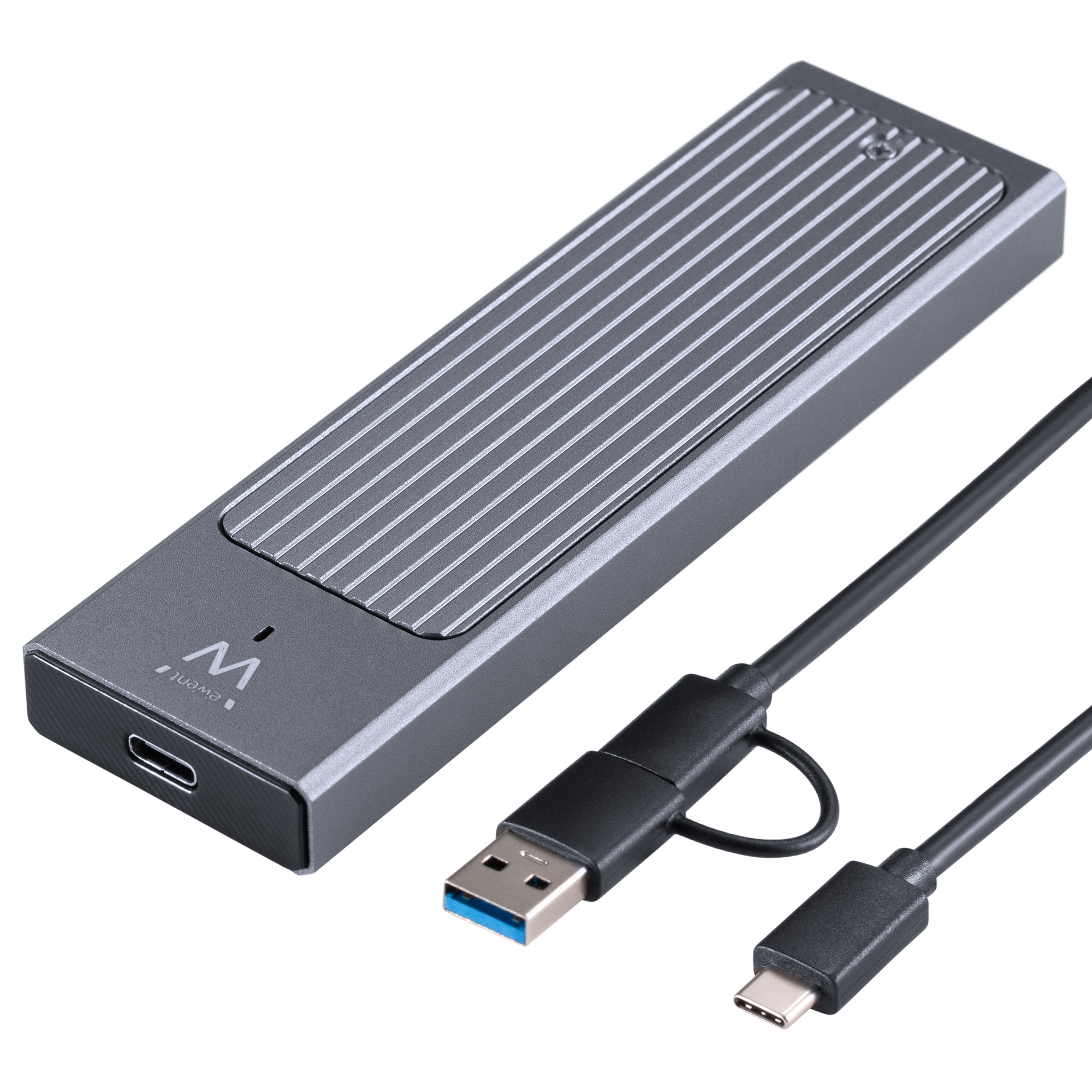 Ewent - Caixa Externa M.2 Ewent EW7022 USB-C 3.2 Gen2 NVMe Cinza