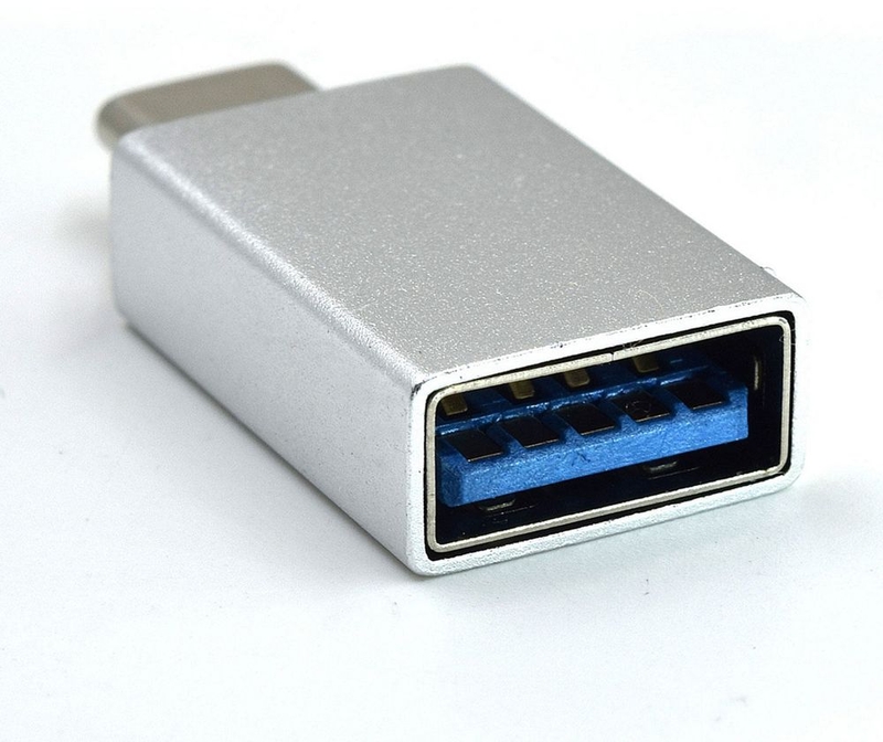 Adaptador Gigabit Ewent USB-C Macho > USB A Femea Prateado