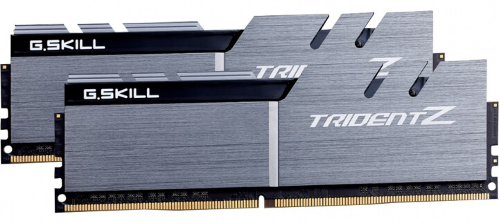 G.Skill - G.Skill Kit 16GB (2 X 8GB) DDR4 3200MHz Trident Z Black/Grey CL16