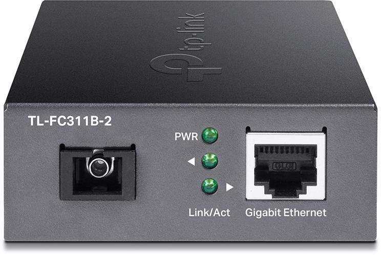 TP-Link - Conversor Fibra TP-Link FC311B-2 Media Converter Gigabit WDM Single-mode