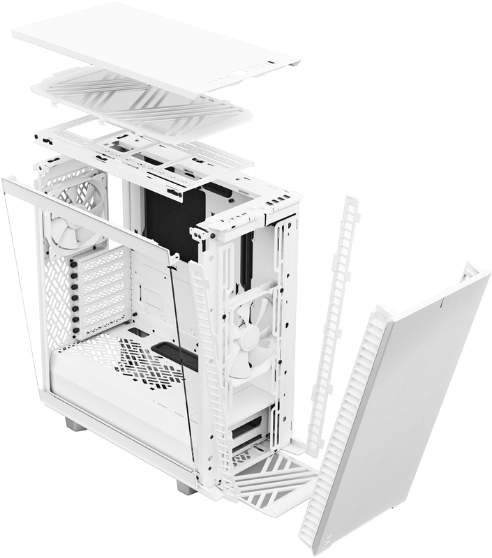 Fractal Design - Caixa ATX Fractal Design Define 7 Compact White TG Clear Tint