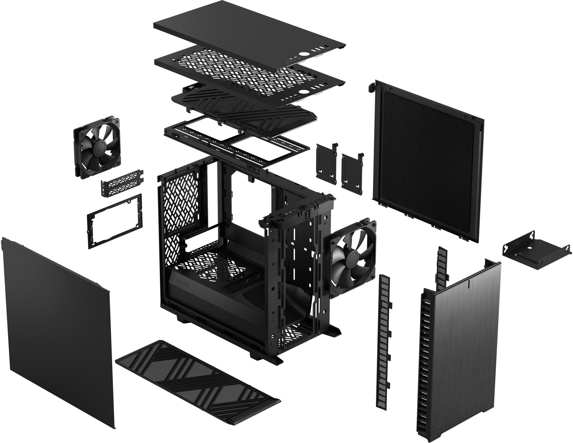 Fractal Design - Caixa Mini-ITX Fractal Design Define 7 Nano Black Solid