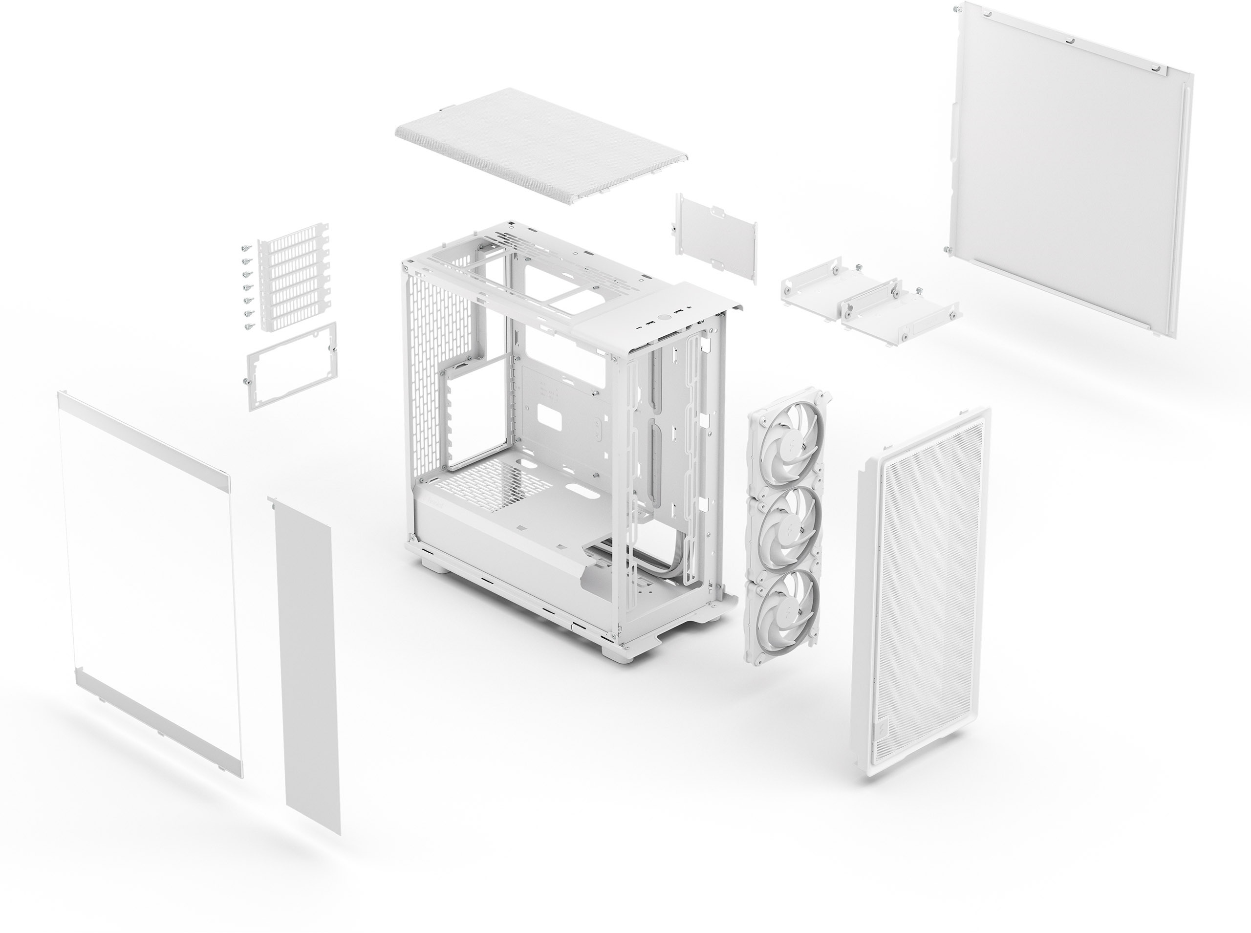 Fractal Design - Caixa ATX Fractal Design Epoch White Tempered Glass RGB Light Tint