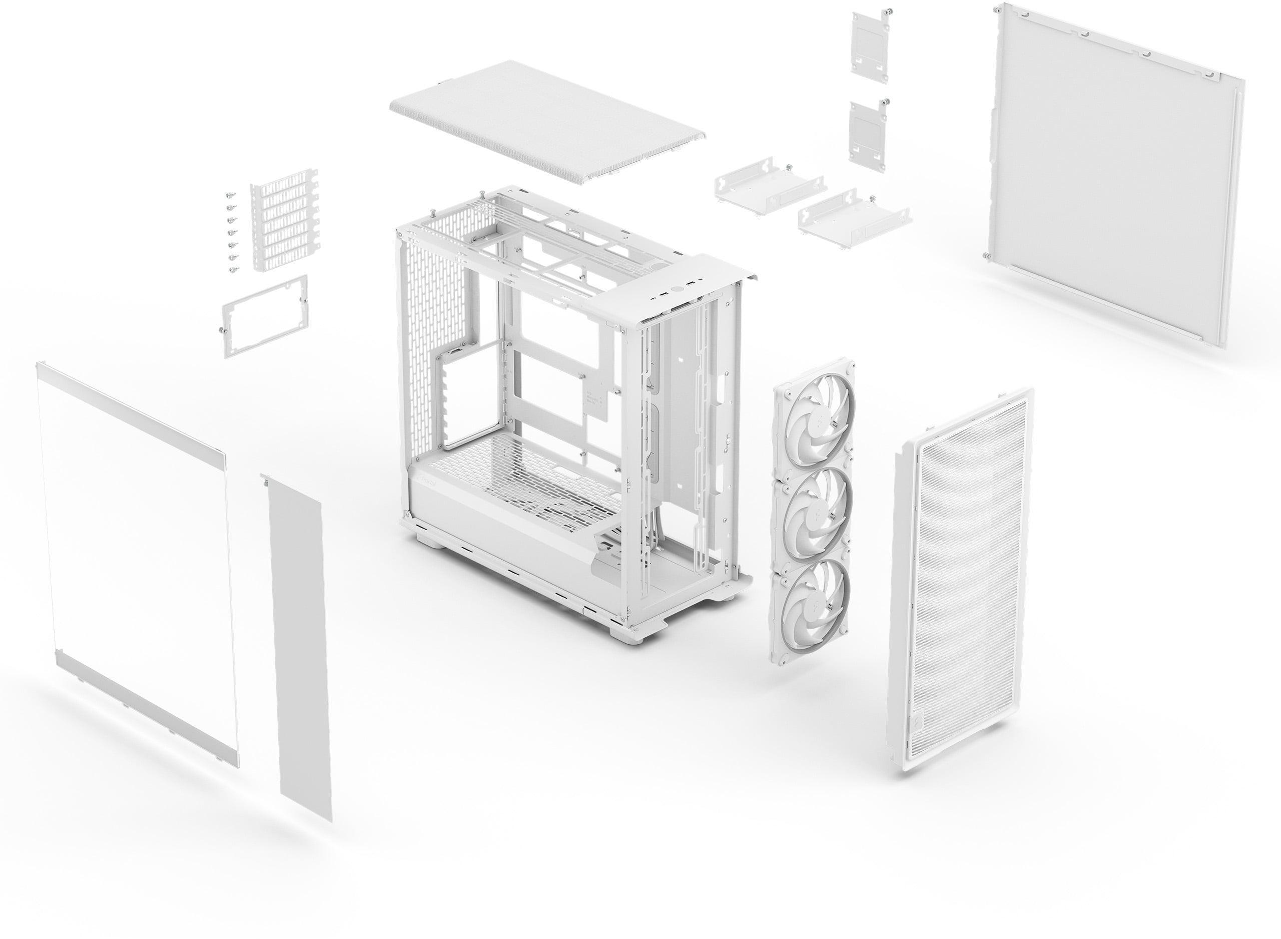  - Caixa E-ATX Fractal Design Epoch XL White Tempered Glass RGB Light Tint