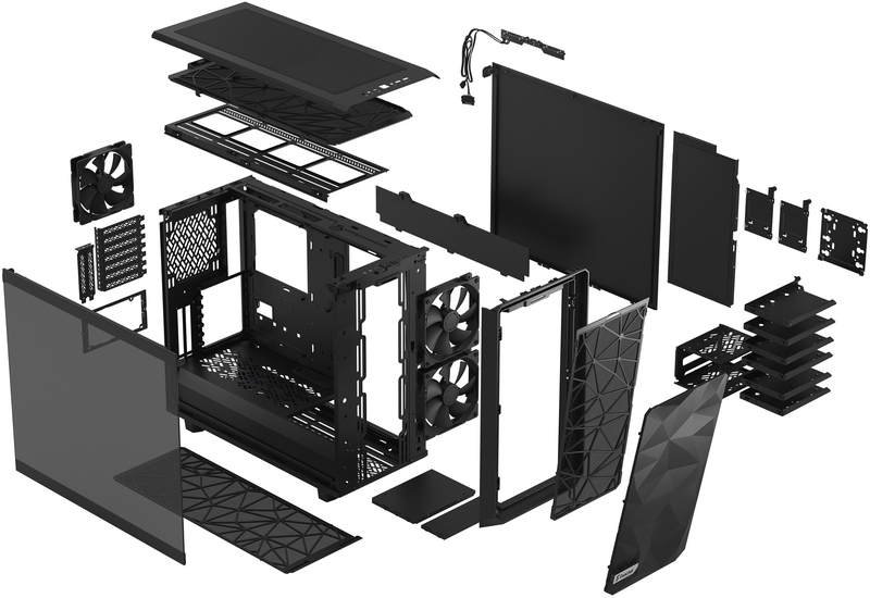 Fractal Design - Caixa E-ATX Fractal Design Meshify 2 Black TG Light Tint