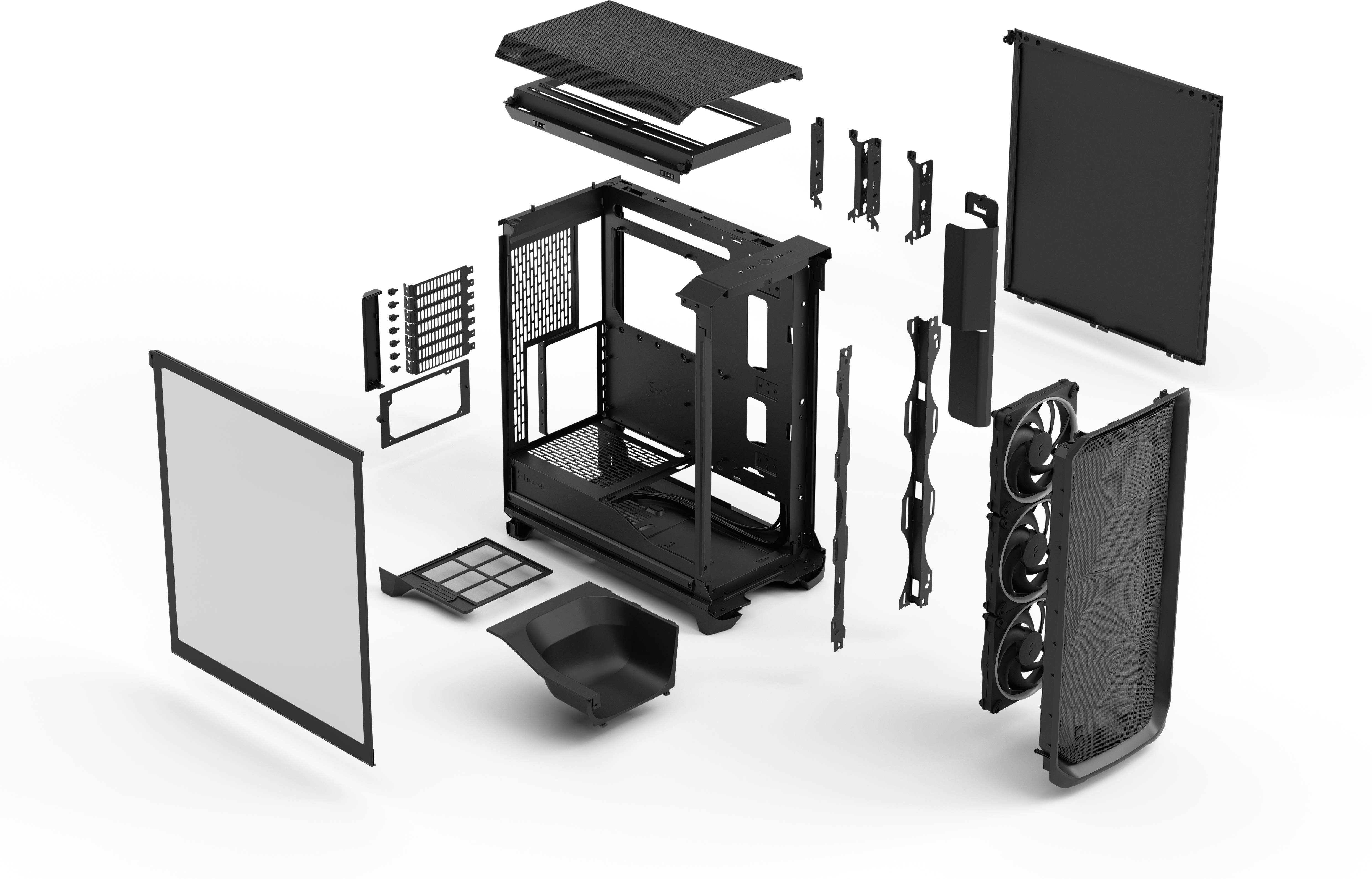 Fractal Design - Caixa E-ATX Fractal Design Meshify 3 Preta RGB TG Light Tint